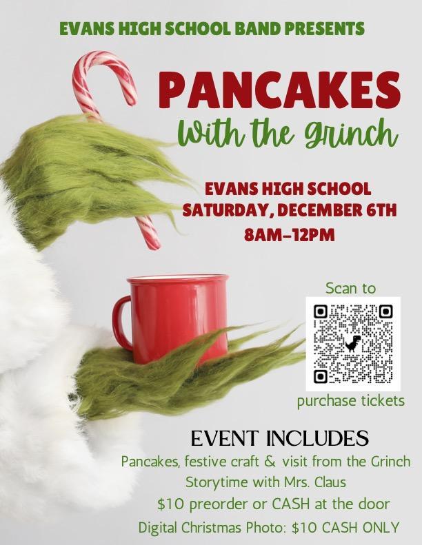 Grinch pancakes December 6th