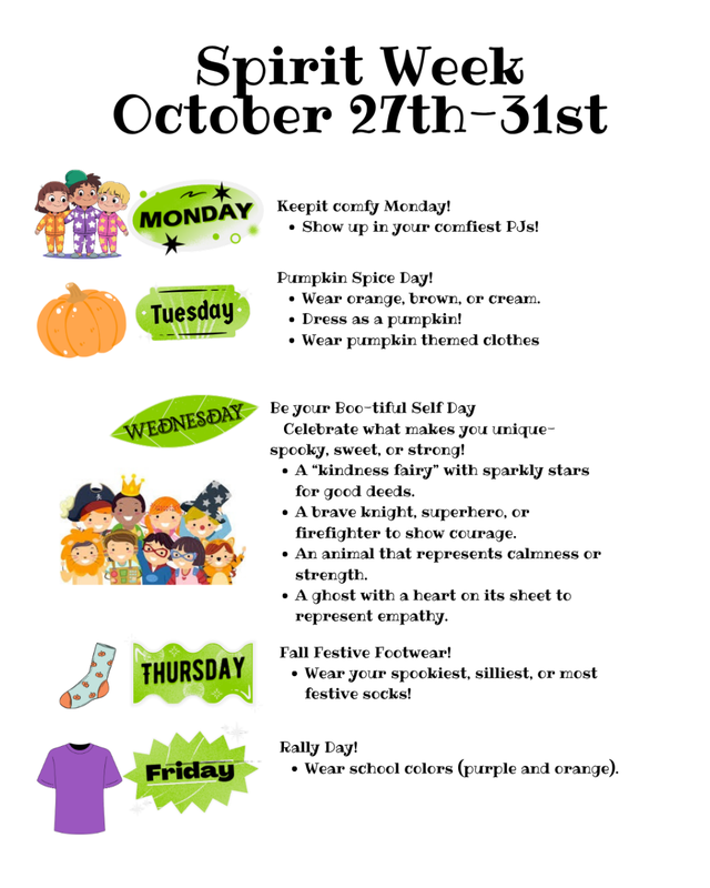 Spirit Week monday - friday