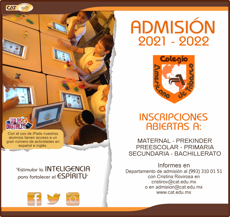 PRIMARIA: ADMISIÓN 2021 - 2022 Featured Photo