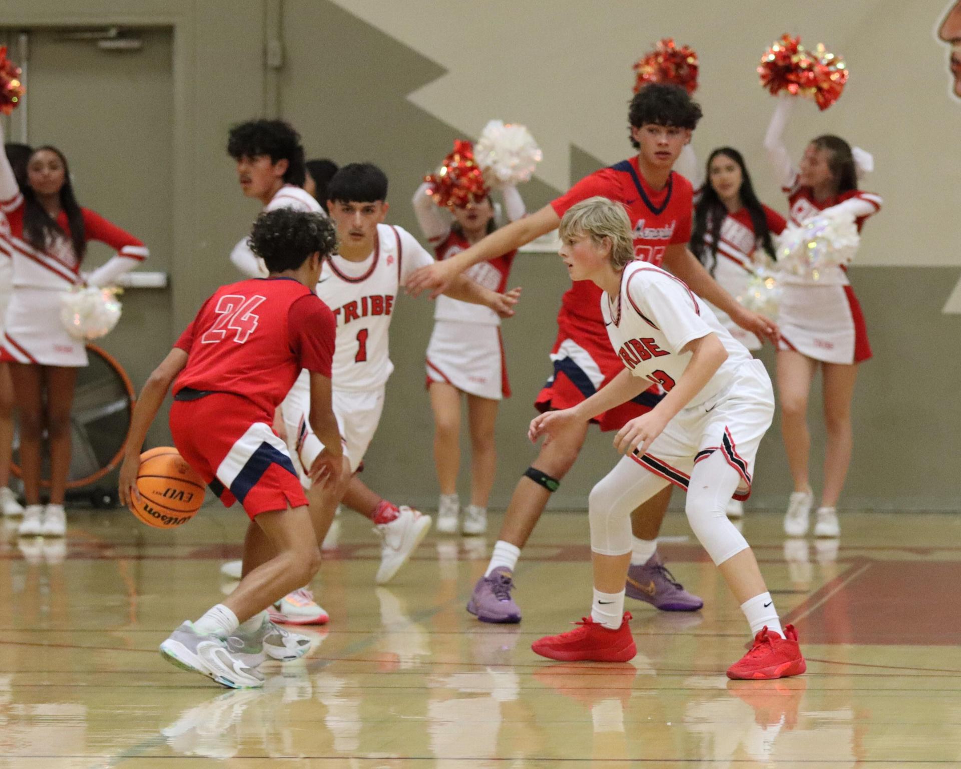 Junior Varisty boys playing against san joaquin memorial