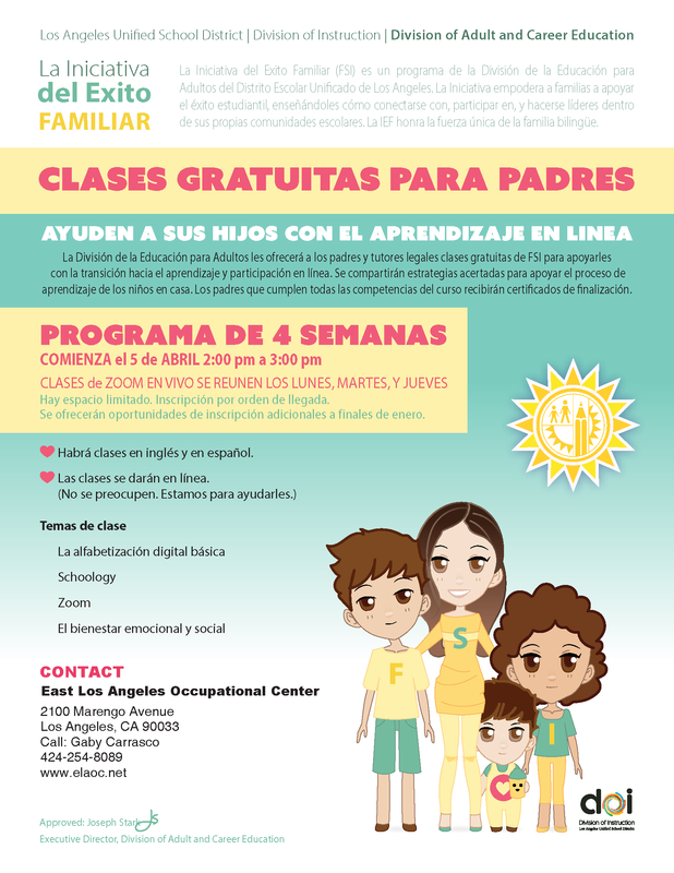 Family Success Initiative Flyer 4 Week Course