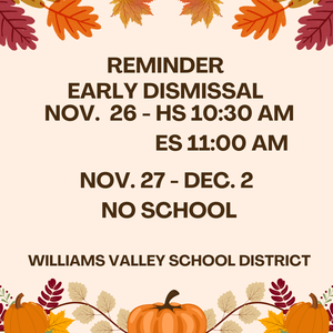 Thanksgiving Holiday Information