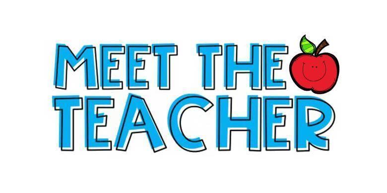 Meet the teacher sign and apple.
