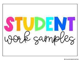 student work