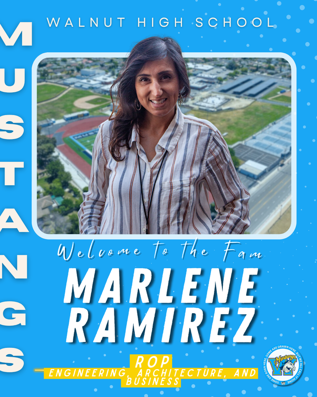 Welcoming Marlene Ramirez, ROP engineering and business instructor, with a campus view.