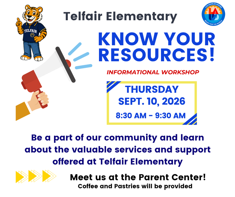 Know your resources informational workshop flyer
