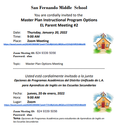 Master Plan Instructional Program Options for Parents of ELs (Meeting) Featured Photo