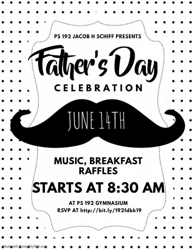 Father's day flier english with big mustache