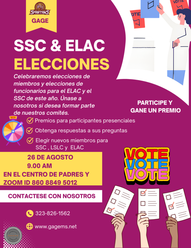 SSC y ELAC Elecciones