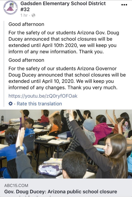 Governor School Closure Extended two weeks until April 10th Featured Photo