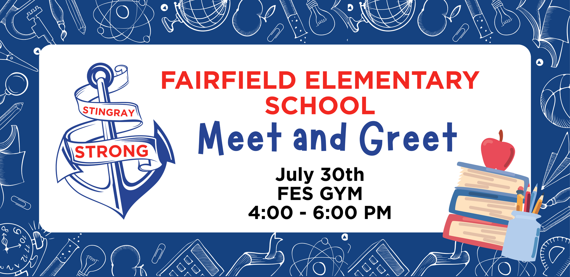 Meet and Greet Header July 30th 2025 at the FES Gym from 4:00 until 6:00 PM
