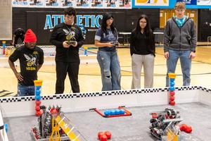 Teams partner up in the competition