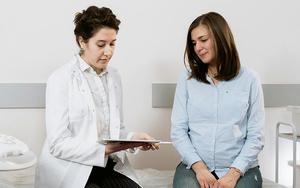 doctor and patient talking