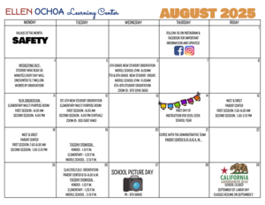 English Calendar