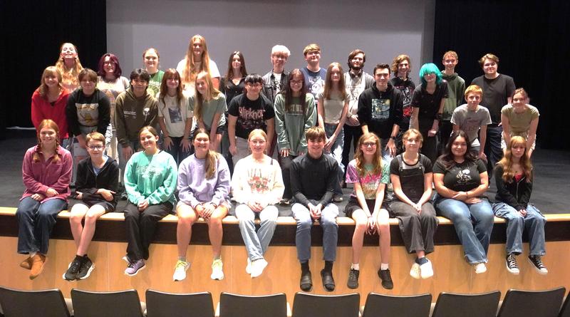 Cast and crew of the TKHS fall play 