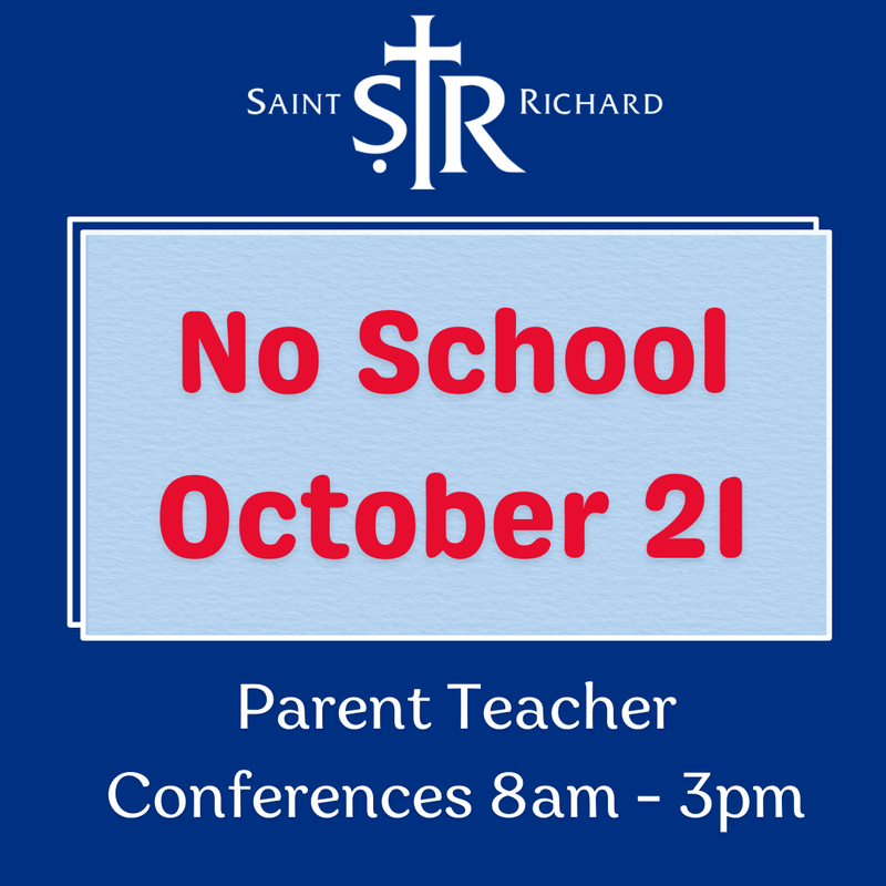 No School Wednesday, October 21