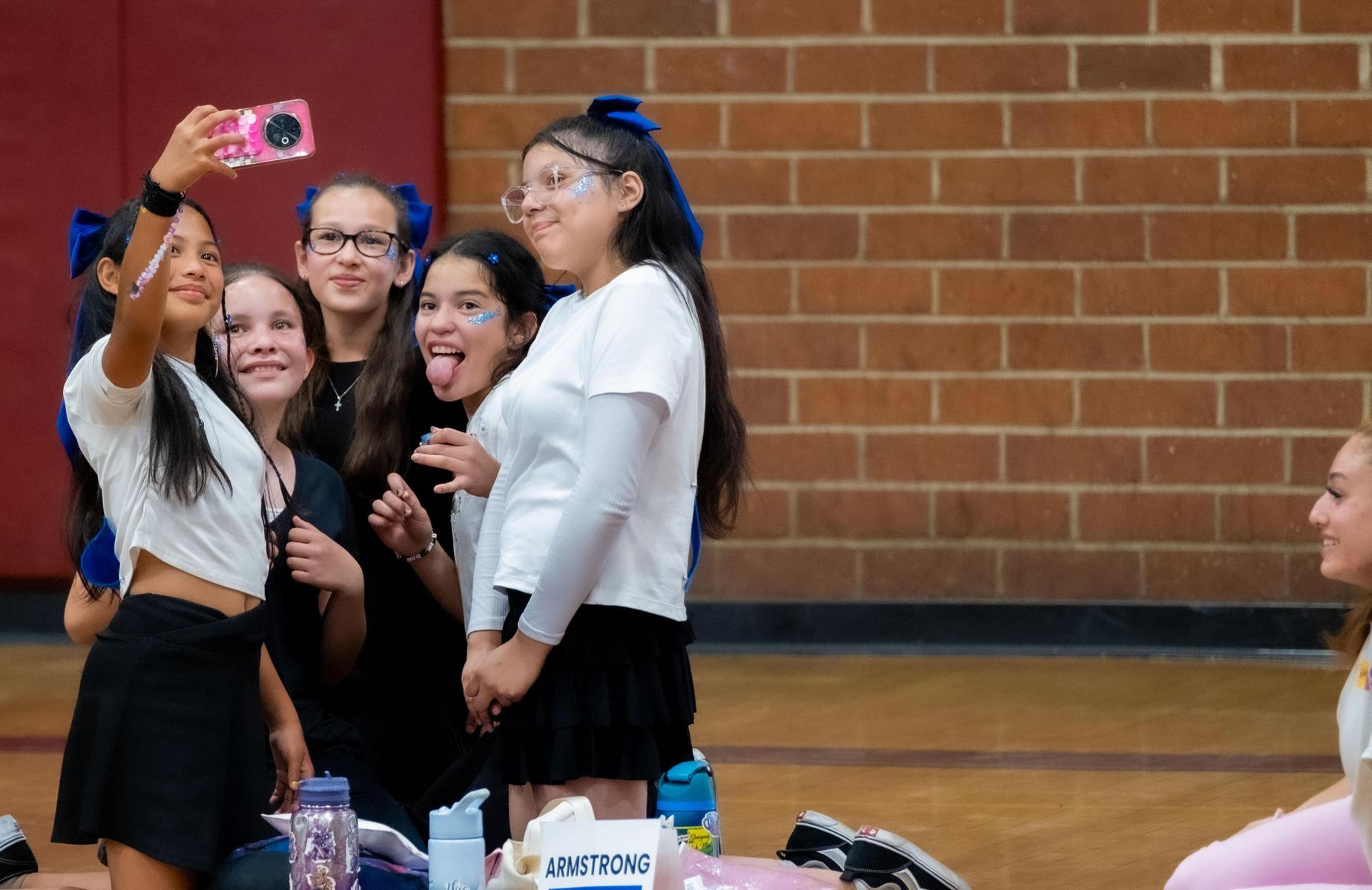 students taking a selfie