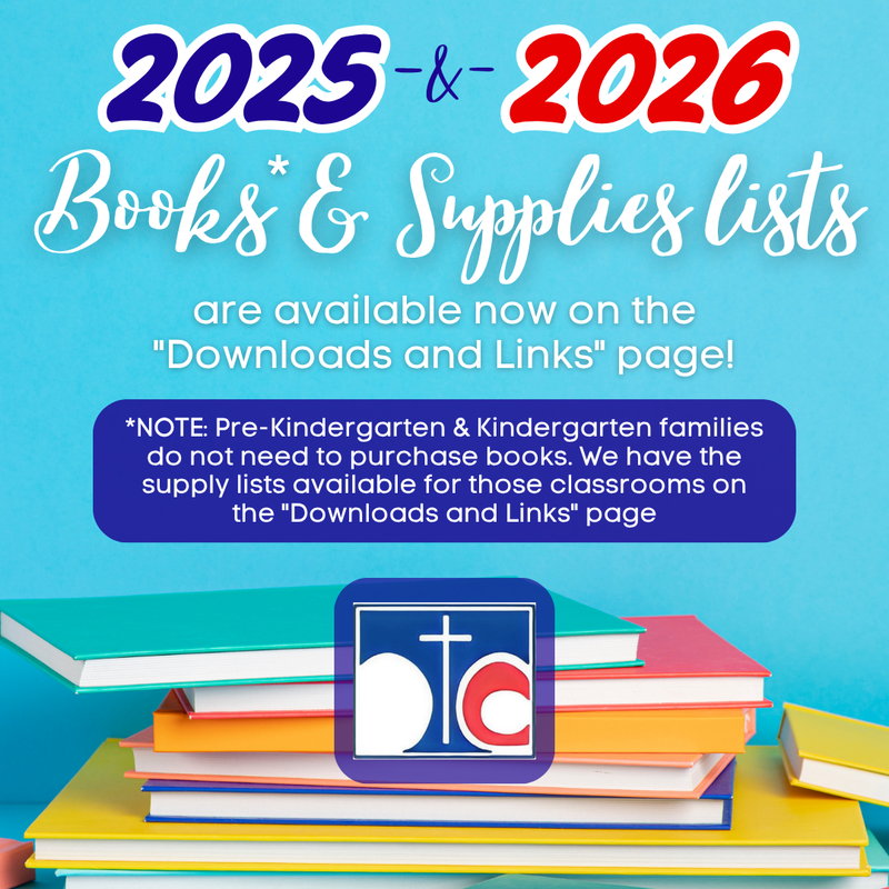 2025-2026 Book & Supply Lists are posted on the "Downloads and Links" page Featured Photo