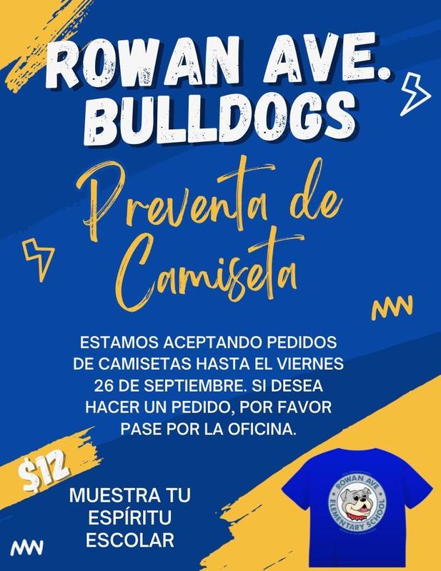 Tshirt presale flyer in Spanish