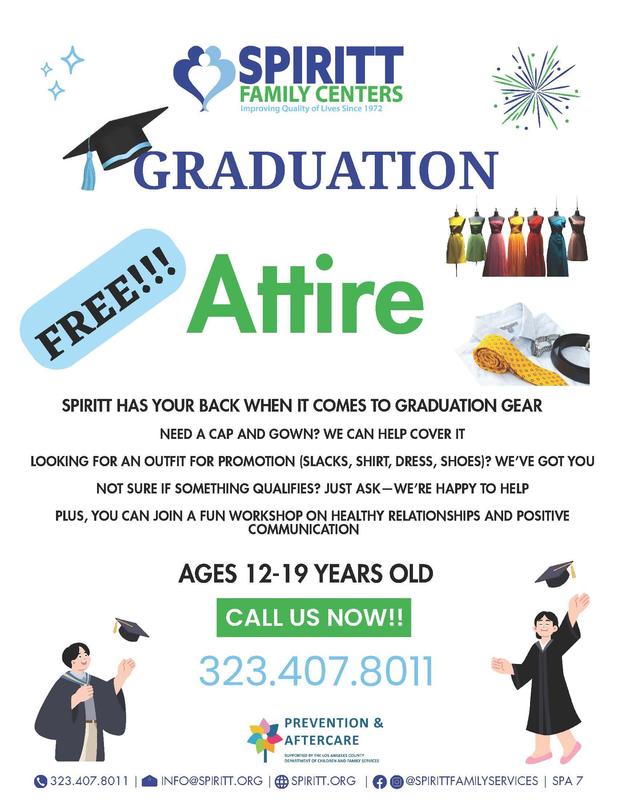 graduation attire help flyer