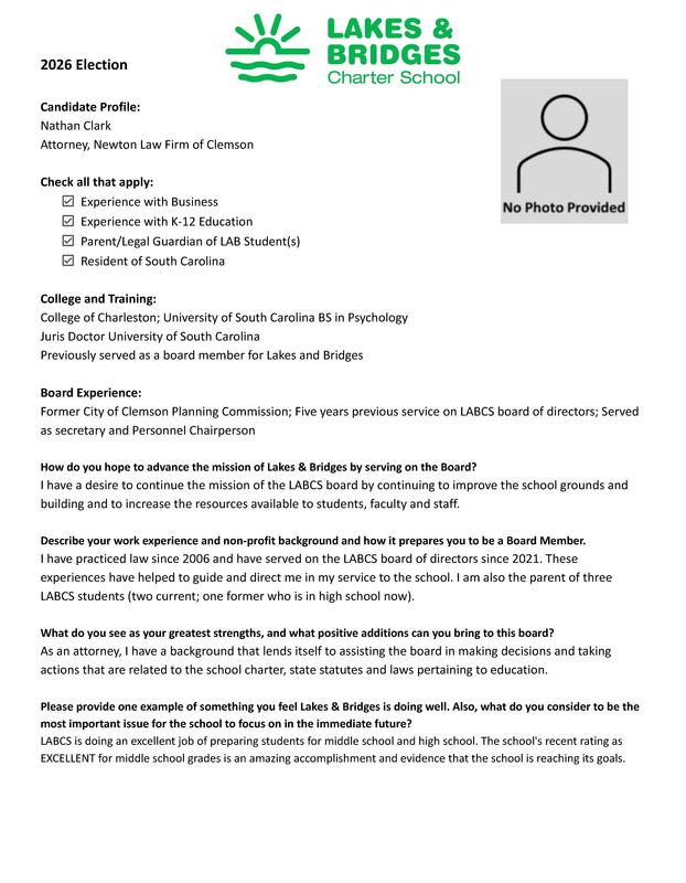 Candidate Profiles for the Board Election