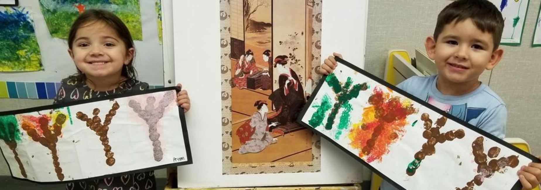 displaying art