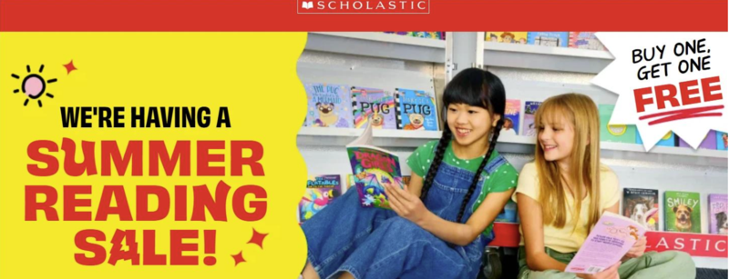 We're having a summer reading sale! All items are buy one, get one free!