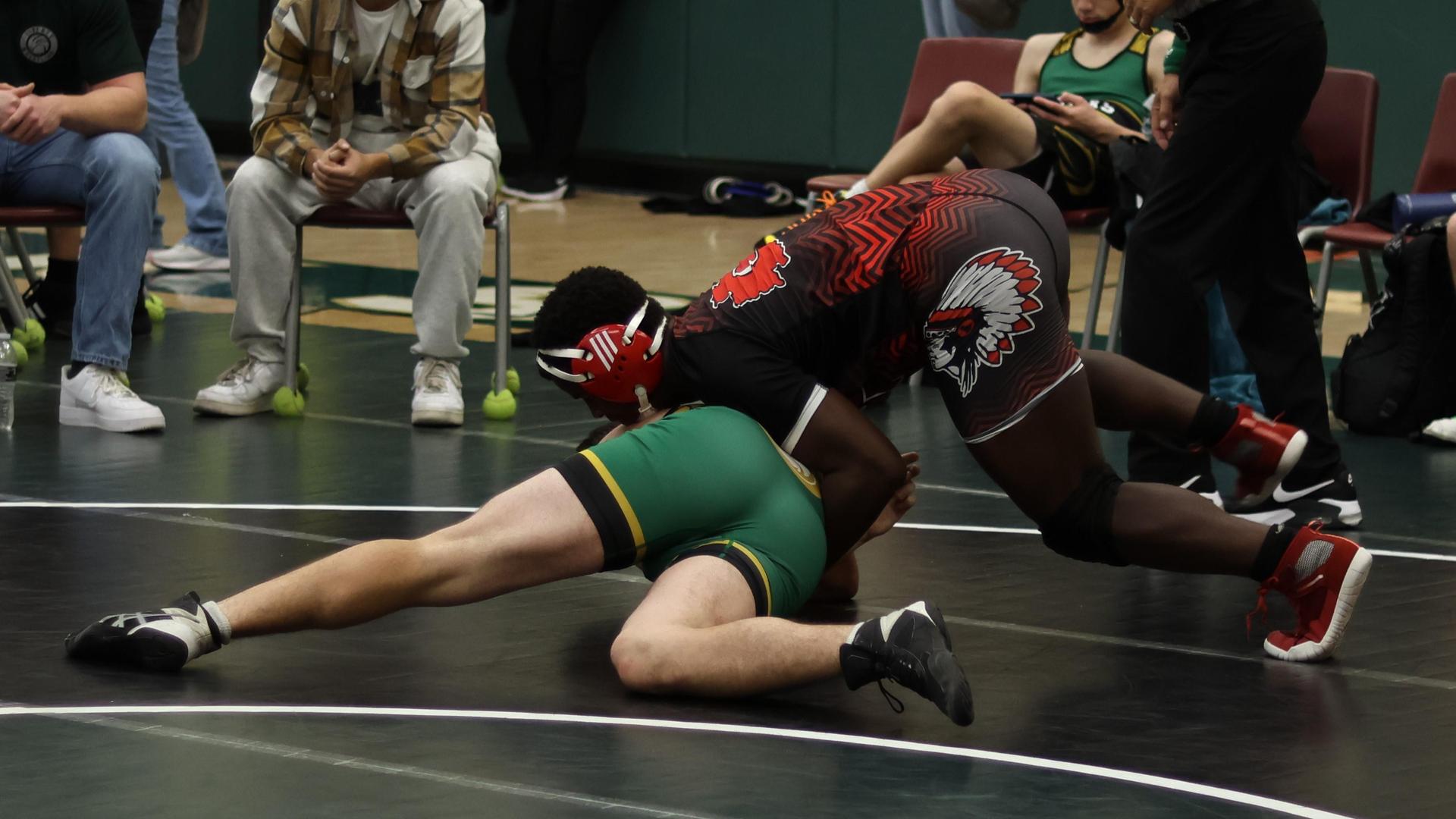 boys wrestling at liberty duals