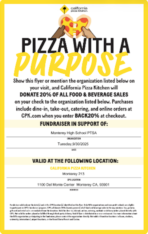 PTSA Pizza Fundraiser