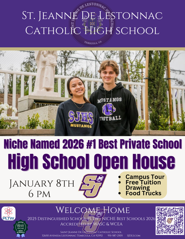 High School Open House January 8th Applications Now Open