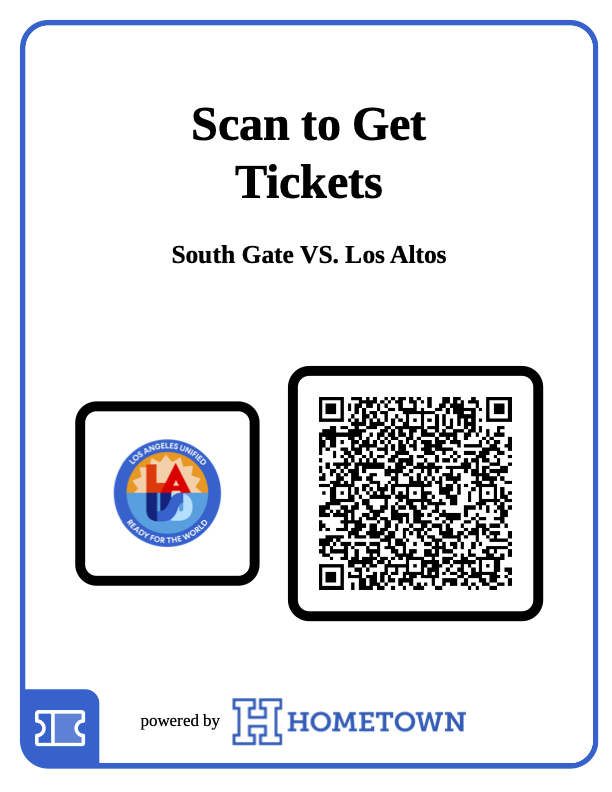 South Gate vs. Los Altos QR Code