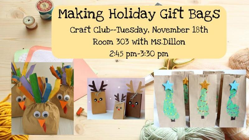 November Craft Club - 11/18