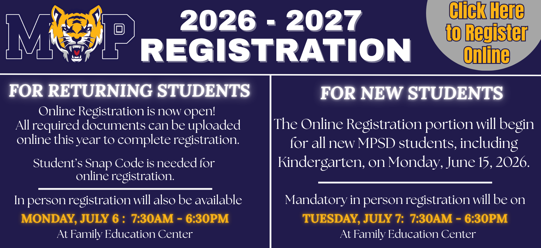registration information