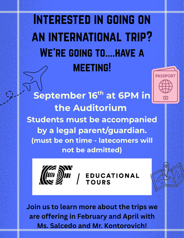 international trip flyer