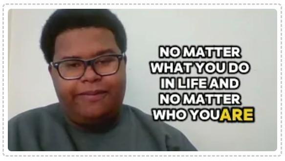 A screen shot of the student.