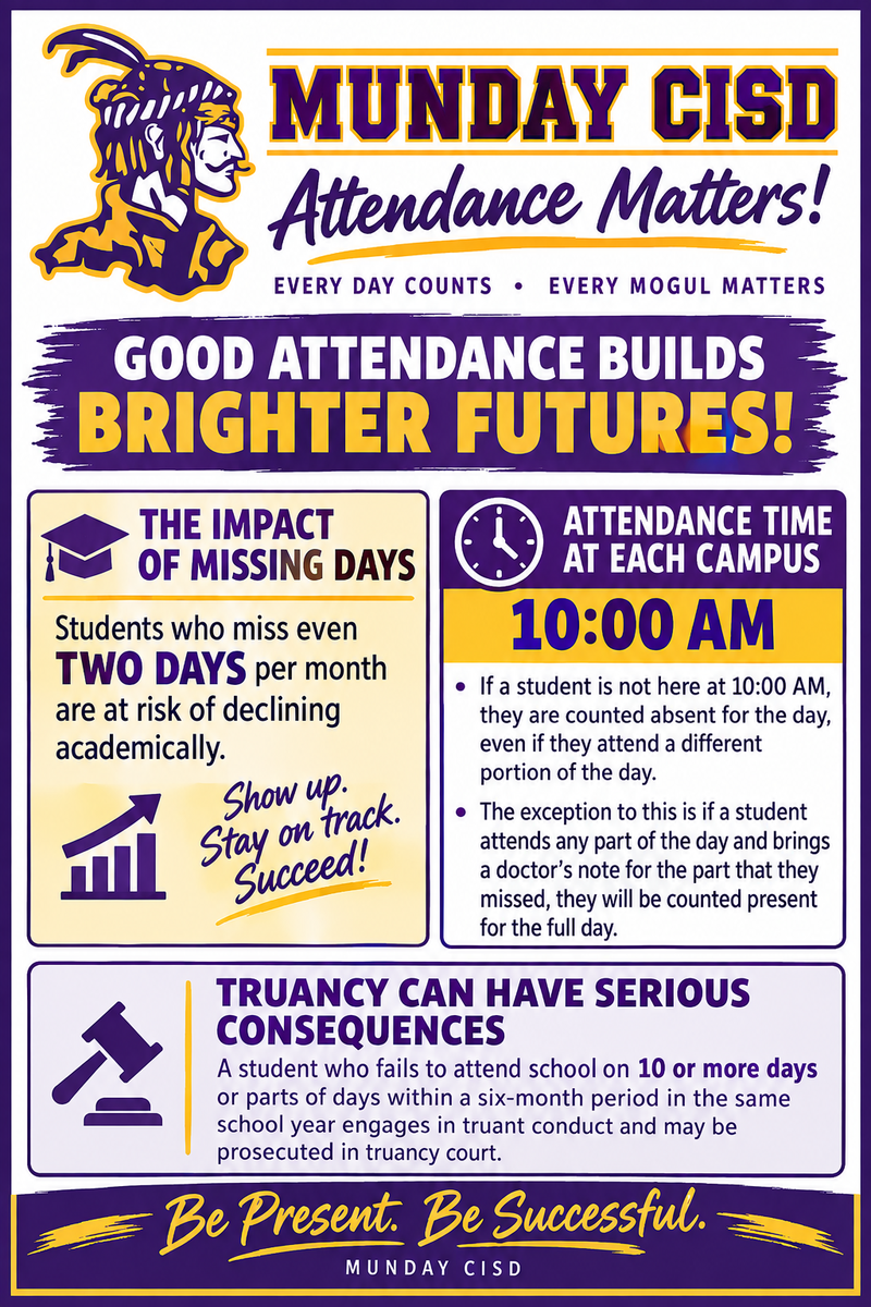Munday Attendance Flyer