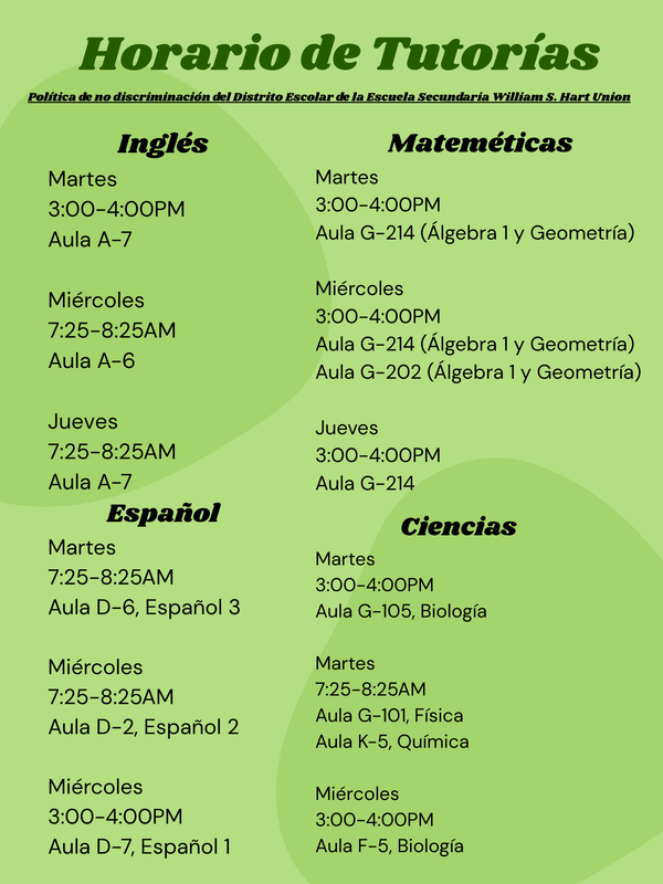 Tutoring Sked - Esp