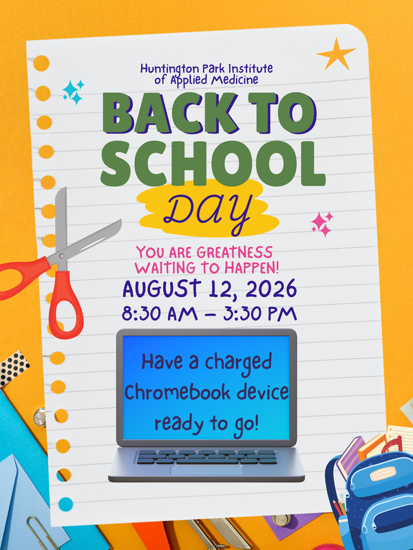 poster with back to school