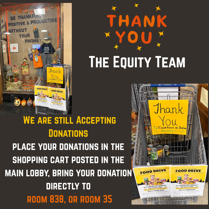 Equity Teams Food Drive - "One Can At A Time"