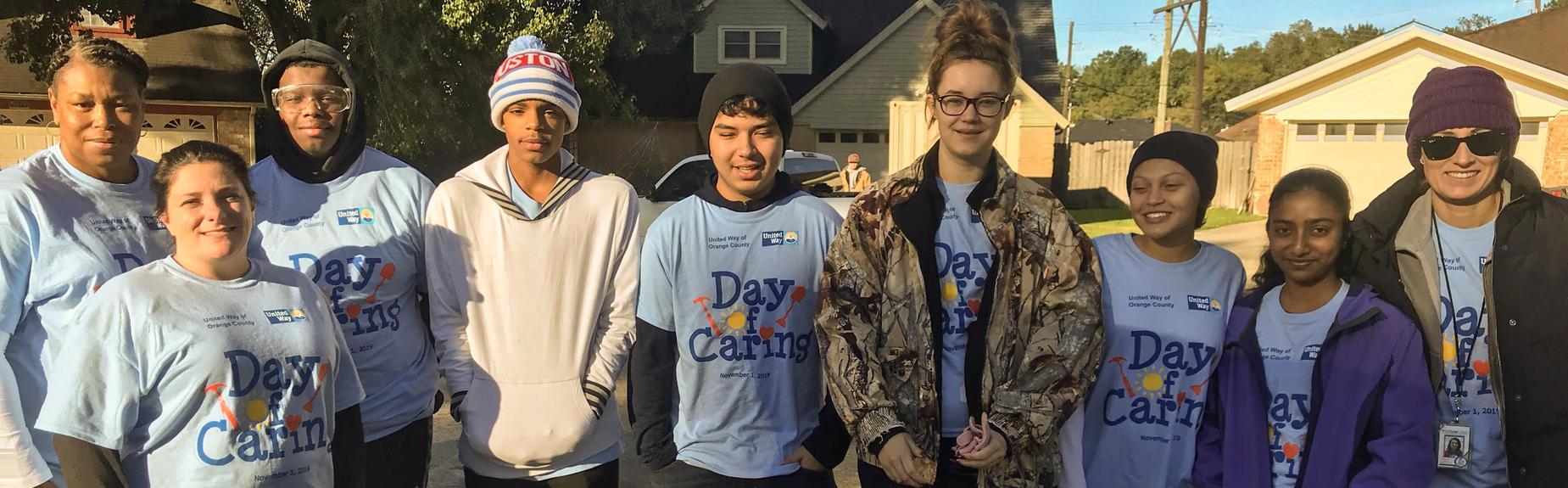 Day of Caring WOSHS Students helping others