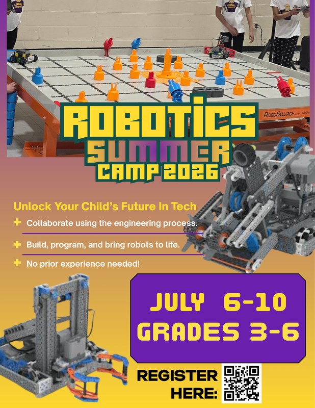 flier - MCS Summer Robotics Camp 2026