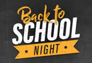 Back to School Night sign