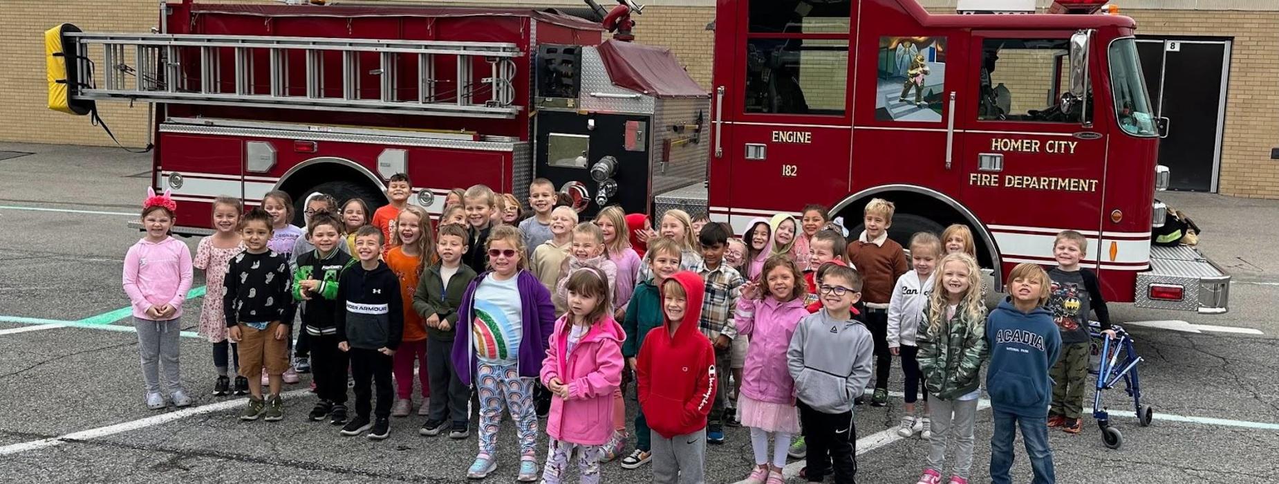 Thank you Homer City and Aultman Fire Companies for coming for our Kindergarten Class.