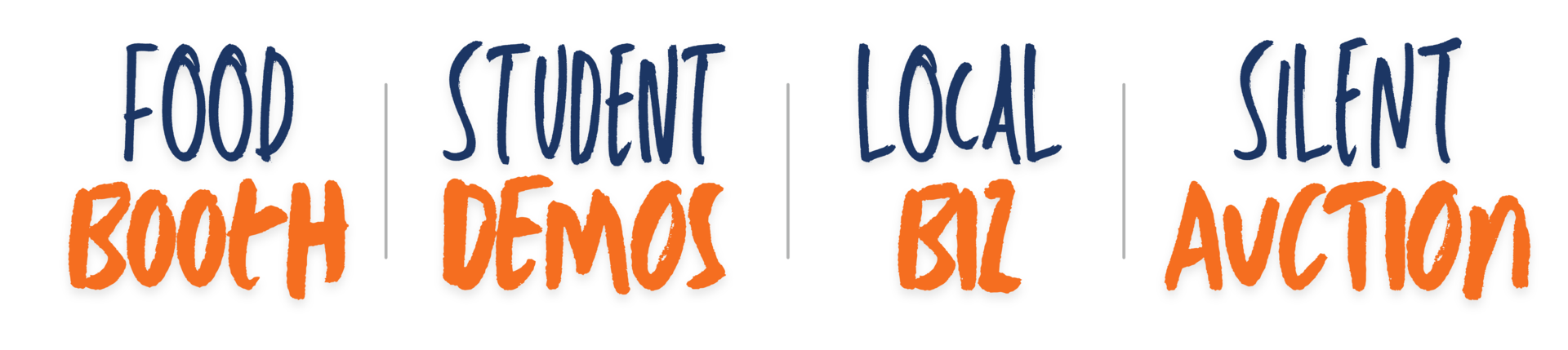 food booth/student demos/ local biz/silent auction