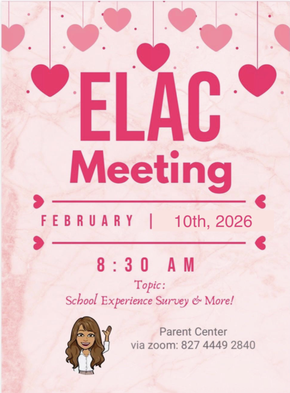 ELAC meeting on Tuesday EO