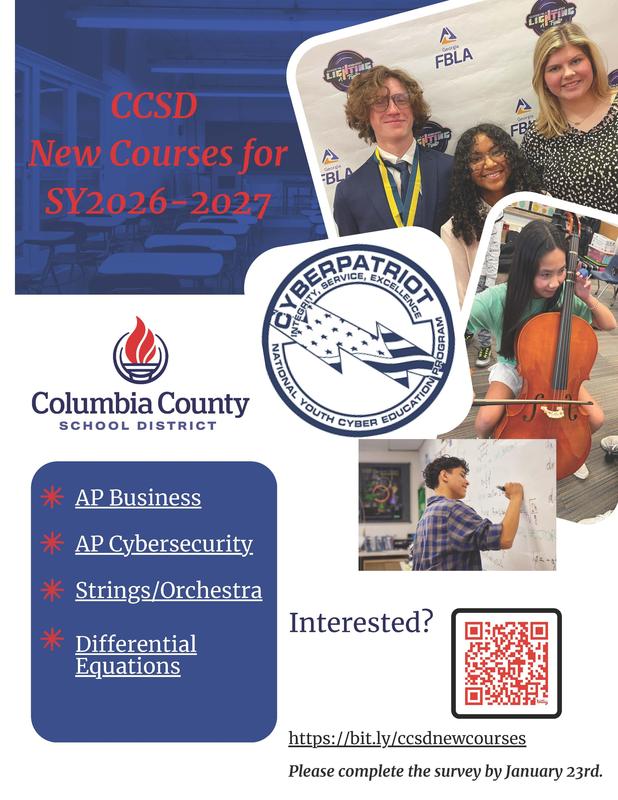 new course offerings