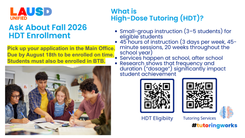 Sign-Up for High Dose Tutoring
