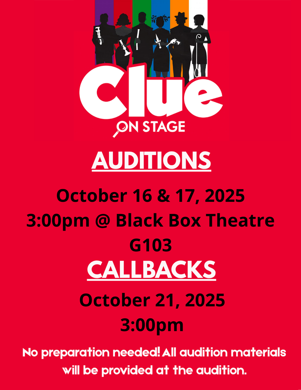 DRAMA CLUB AUDITIONS: CLUE – ON STAGE Featured Photo