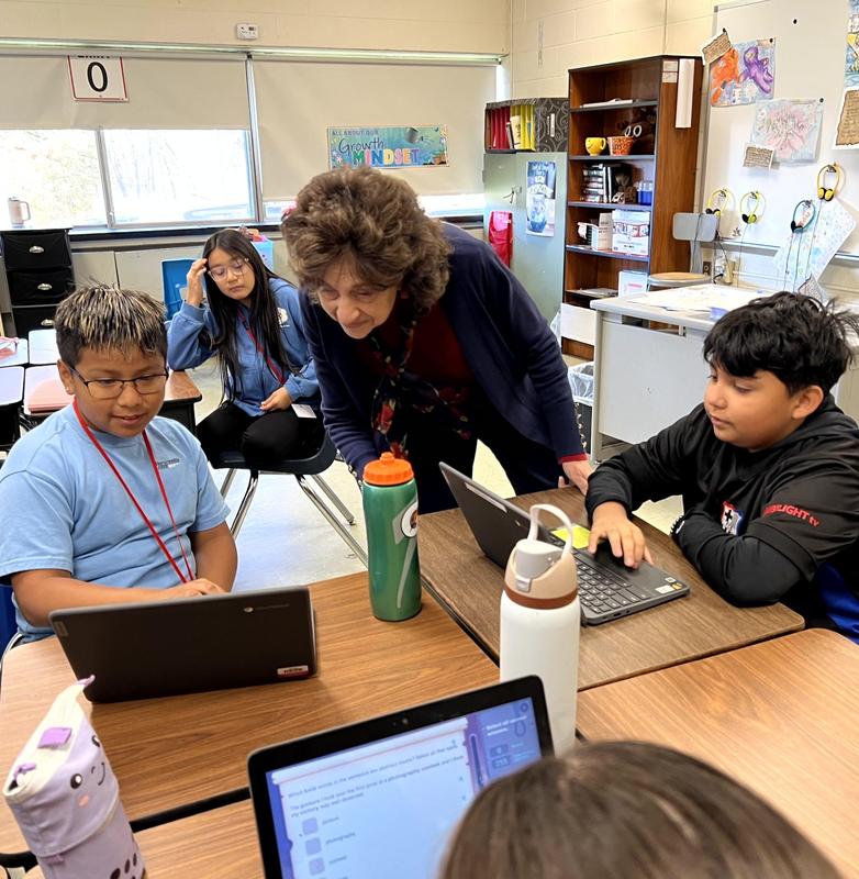 Dr Cleary and Students