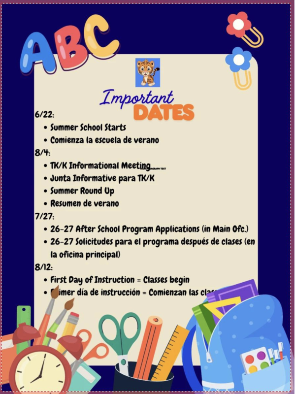 Important Dates